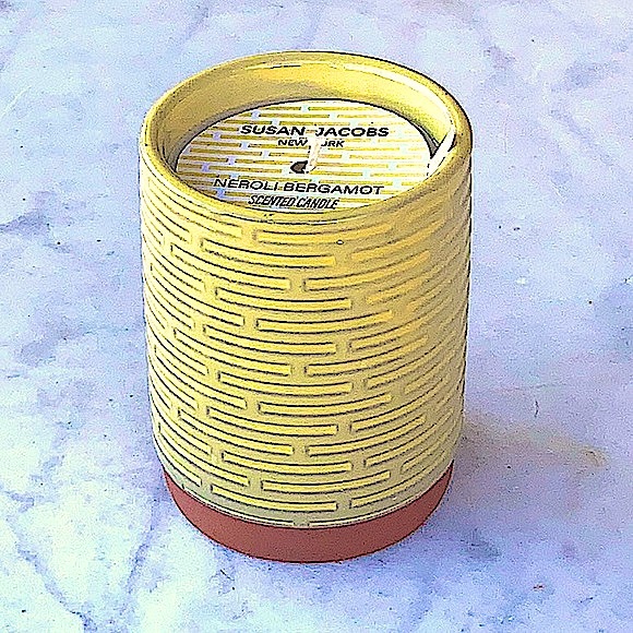 SUSAN JACOBS NEW YORK CANDLE NEROLI BERGAMOT YELLOW TERRACOTTA NEW 1 WICK 10.5oz - Picture 3 of 4